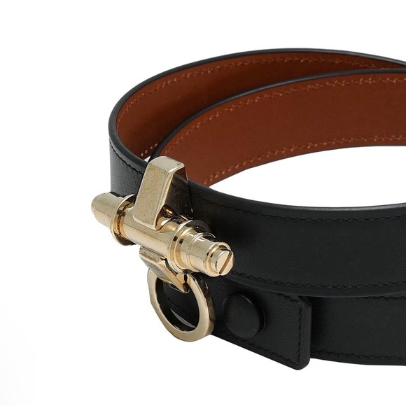 GIVENCHY Obsedia Black Leather Wrap Bracelet - Picture 2 of 3